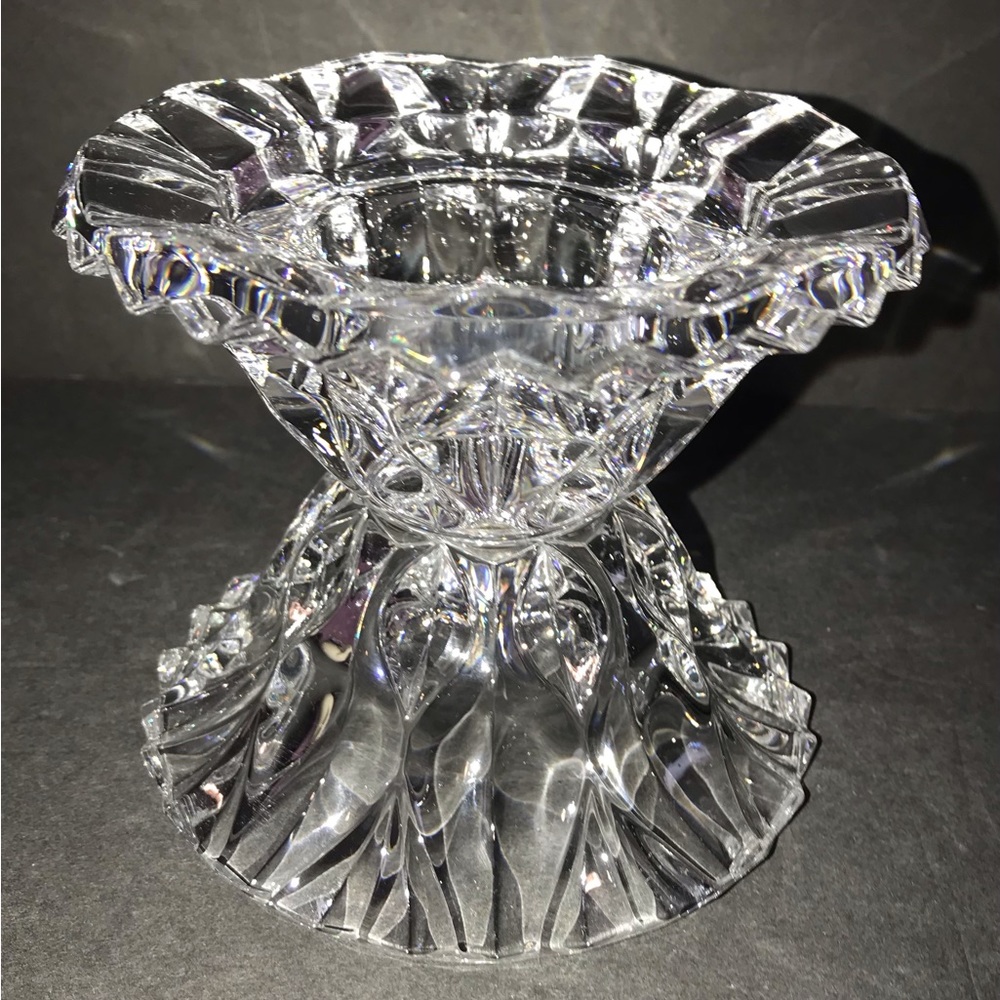 Vintage Cristal D'Arques Charme Candlestick Holder French Crystal Heavy